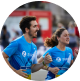 dos personas corriendo una carrera